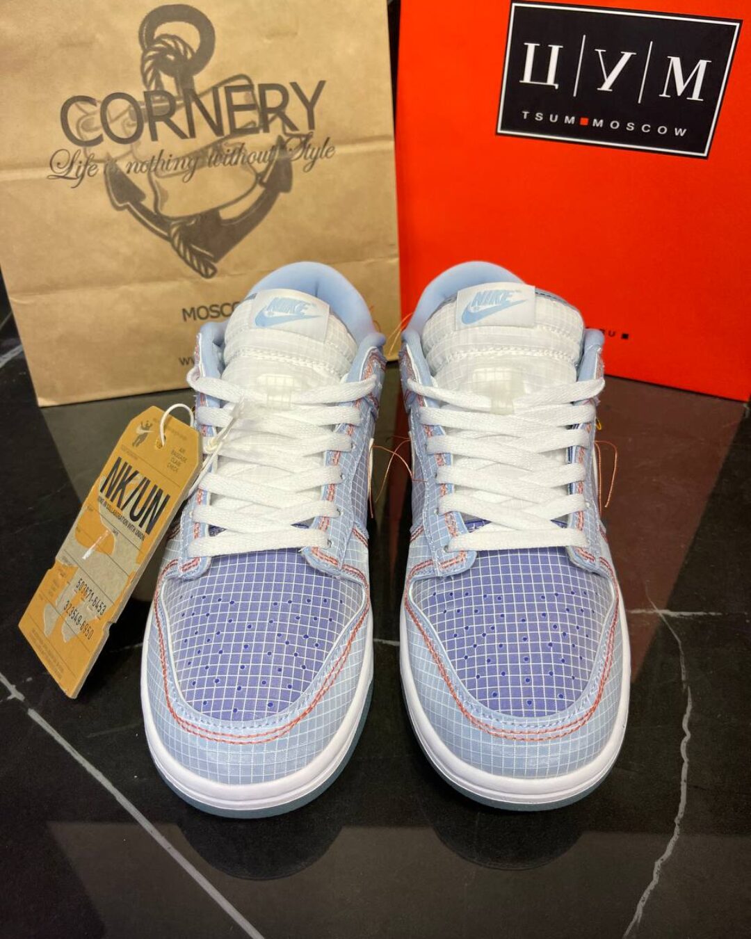 Кеды Nike Dunk Low Union Passport Pack Argon — изображение 2