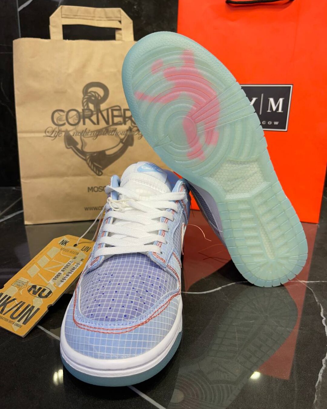 Кеды Nike Dunk Low Union Passport Pack Argon — изображение 8