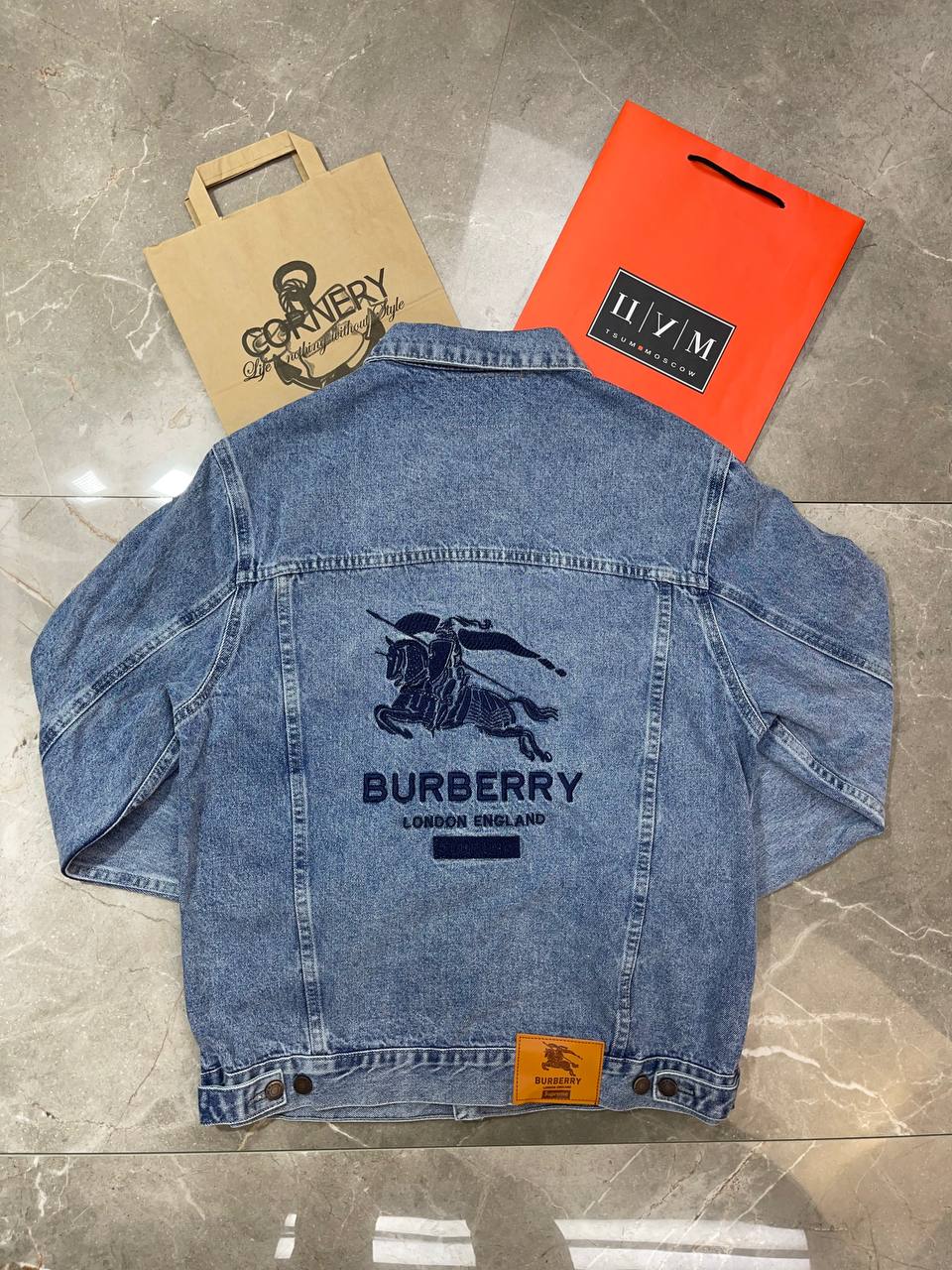 Джинсовка Burberry x Supreme — фото 2