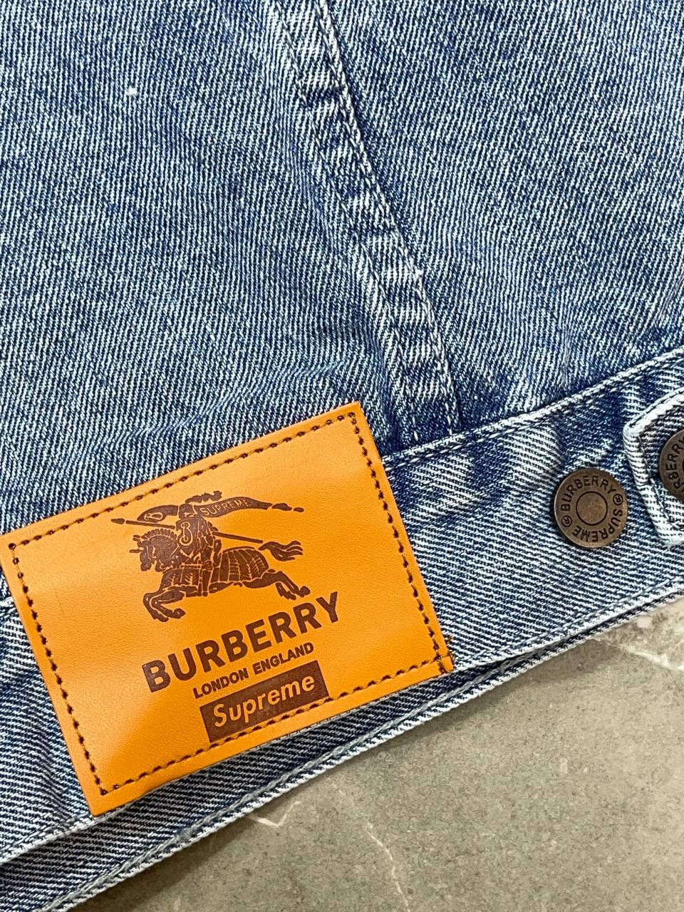 Джинсовка Burberry x Supreme — фото 10