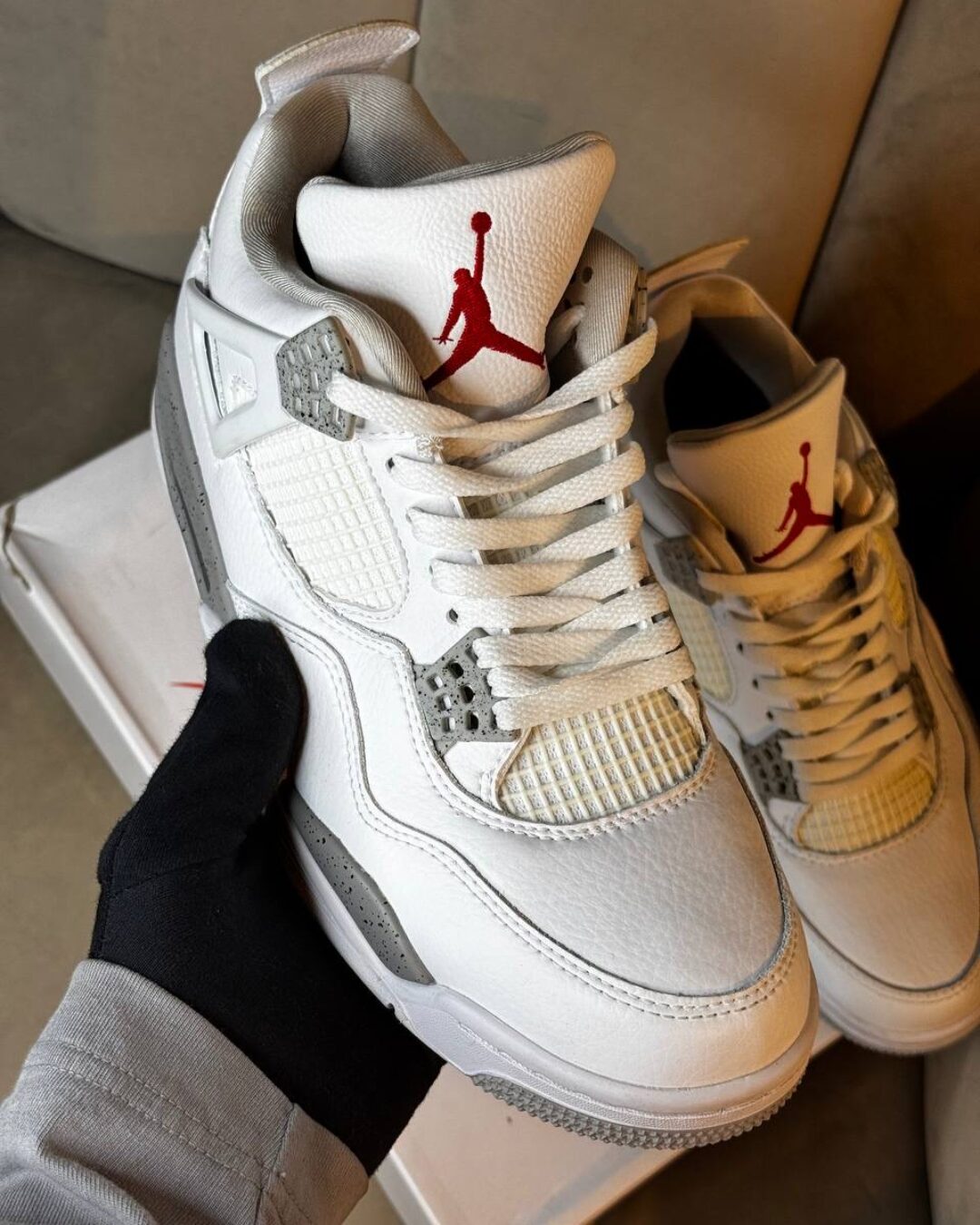 Кроссовки Jordan 4 Retro White Oreo — изображение 6