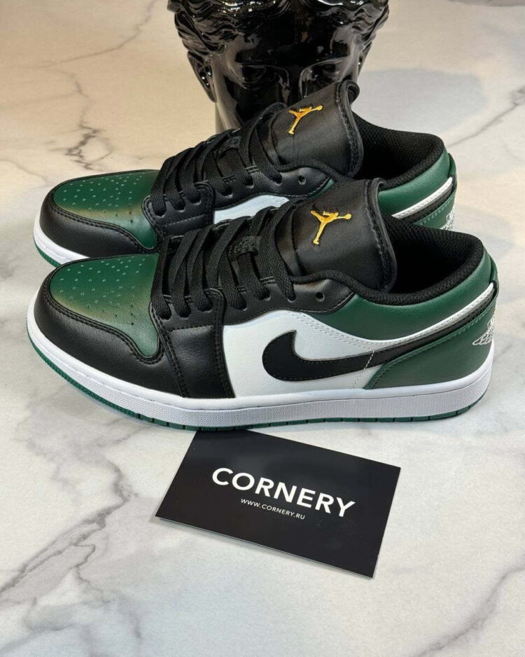 Кеды Air Jordan 1 Low Green Toe — фото 3
