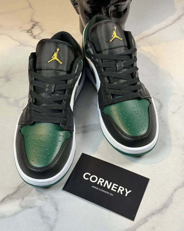 Кеды Air Jordan 1 Low Green Toe — фото 4