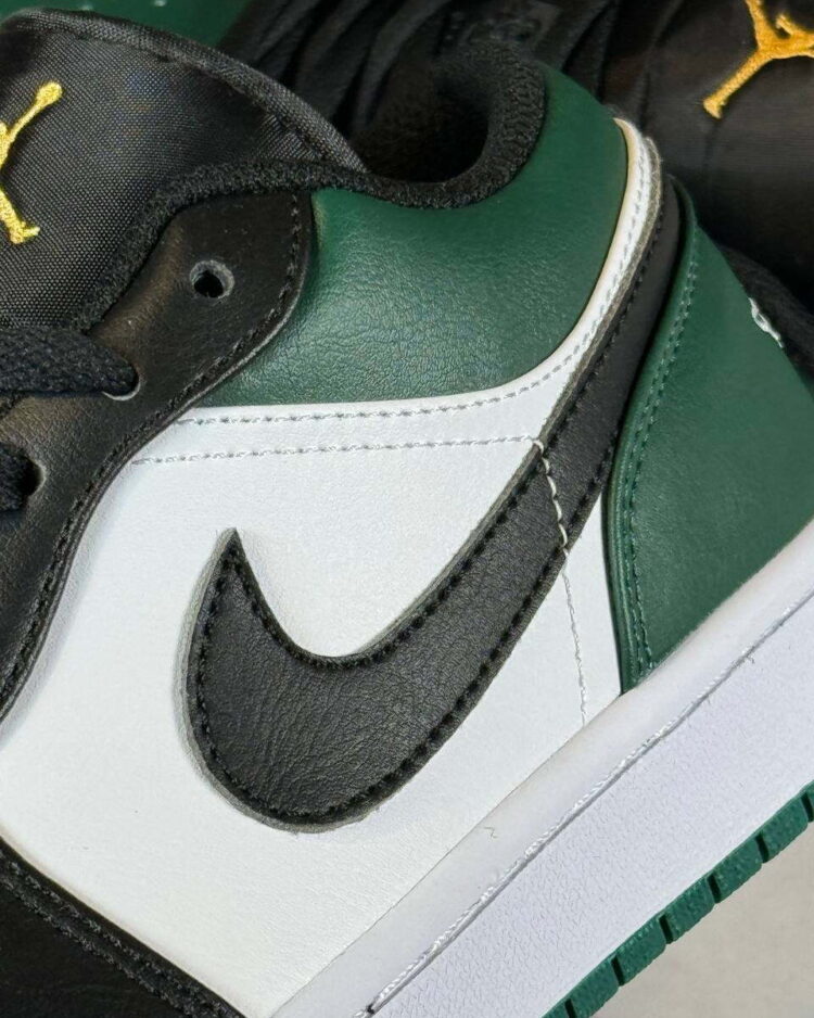 Кеды Air Jordan 1 Low Green Toe — фото 6
