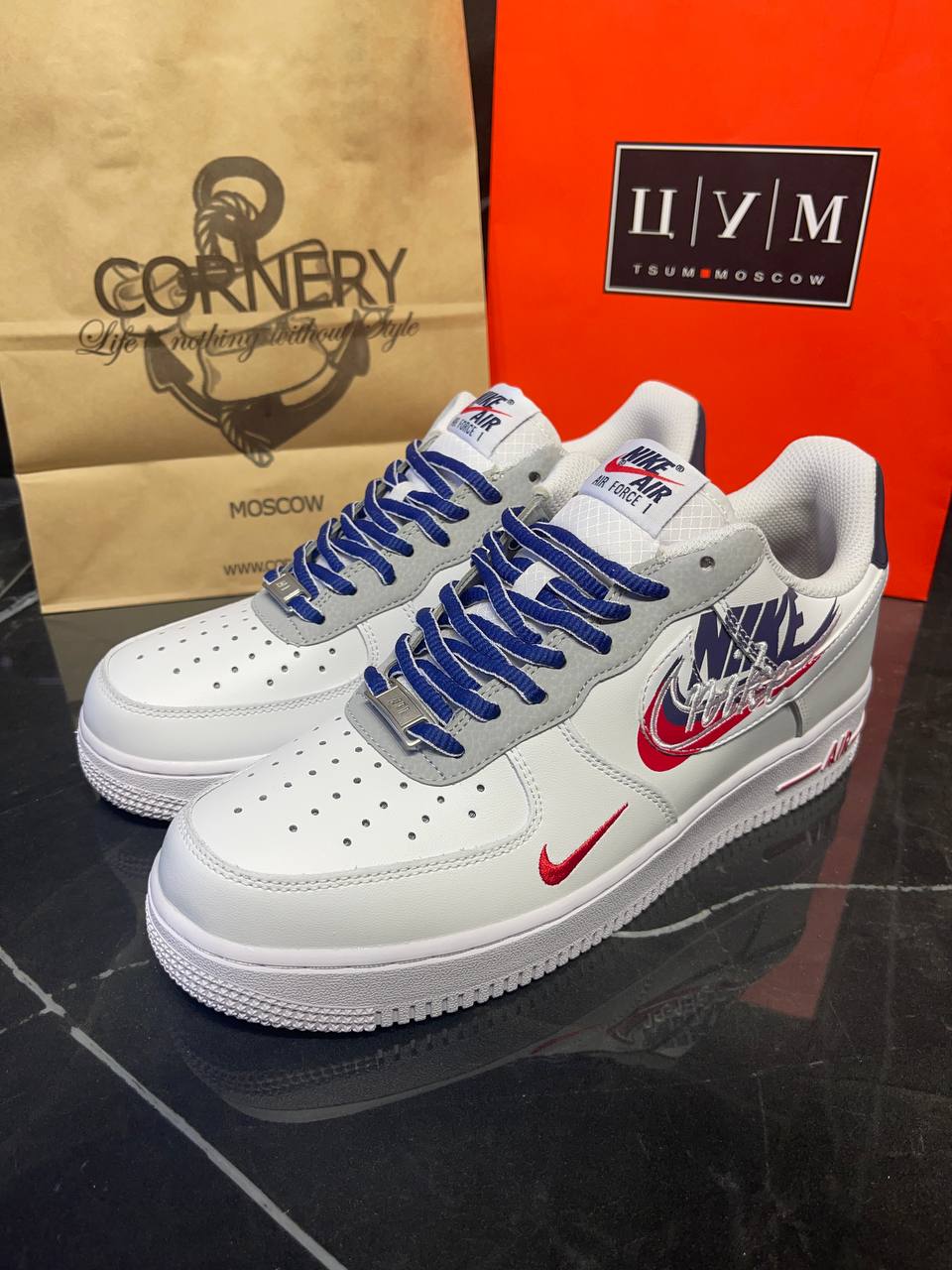 Кроссовки Nike Air Force 1 White Script Swoosh