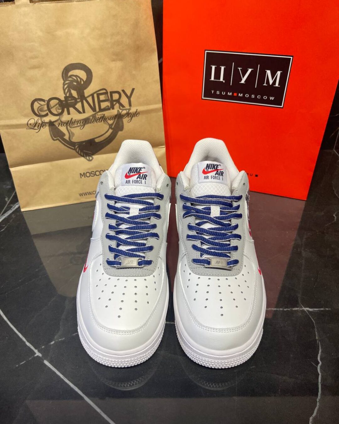 Кроссовки Nike Air Force 1 White Script Swoosh — изображение 4