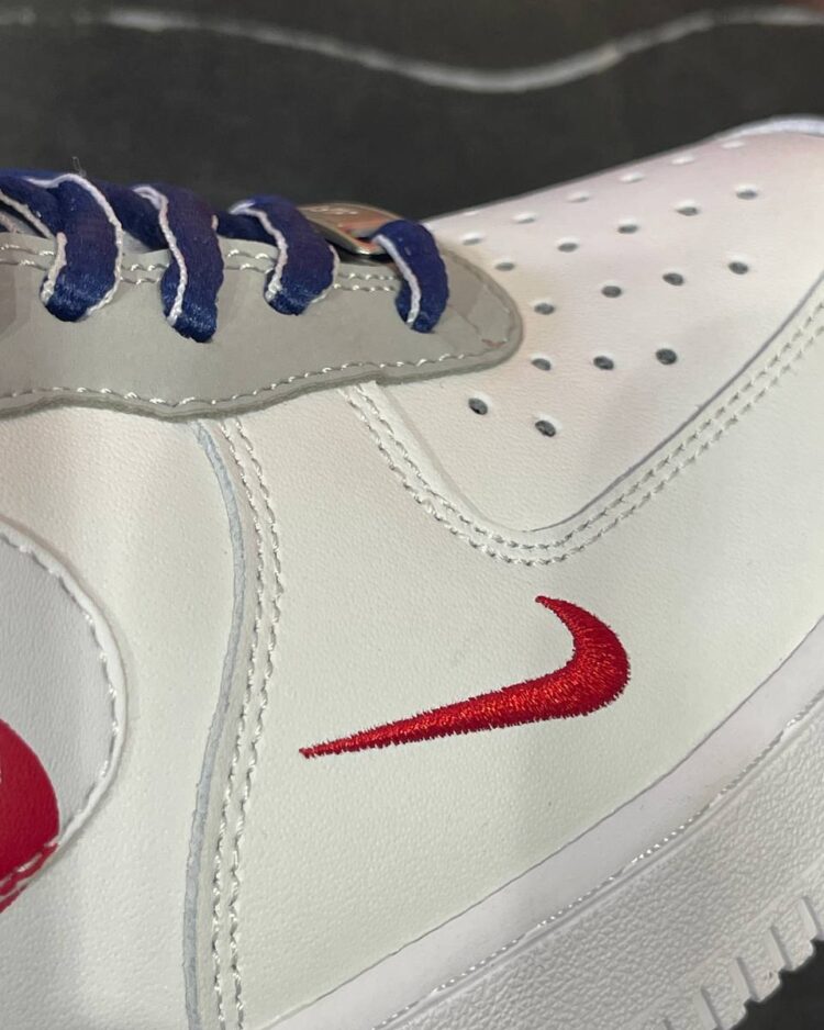 Кроссовки Nike Air Force 1 White Script Swoosh — фото 9