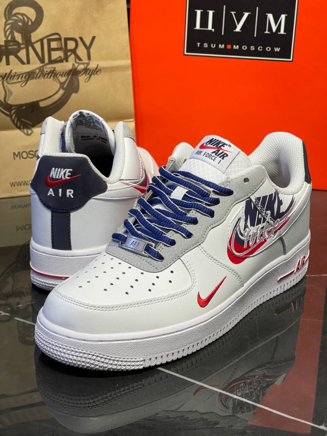 Кроссовки Nike Air Force 1 White Script Swoosh — изображение 2