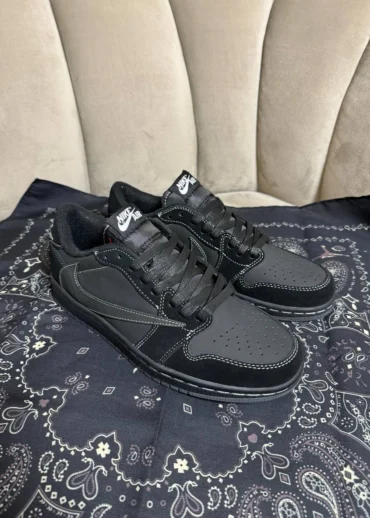 Кеды Travis Scott x Air Jordan 1 Low OG SP Black Phantom S