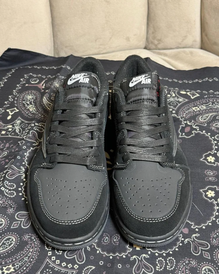 Кеды Travis Scott x Air Jordan 1 Low OG SP Black Phantom S — фото 5