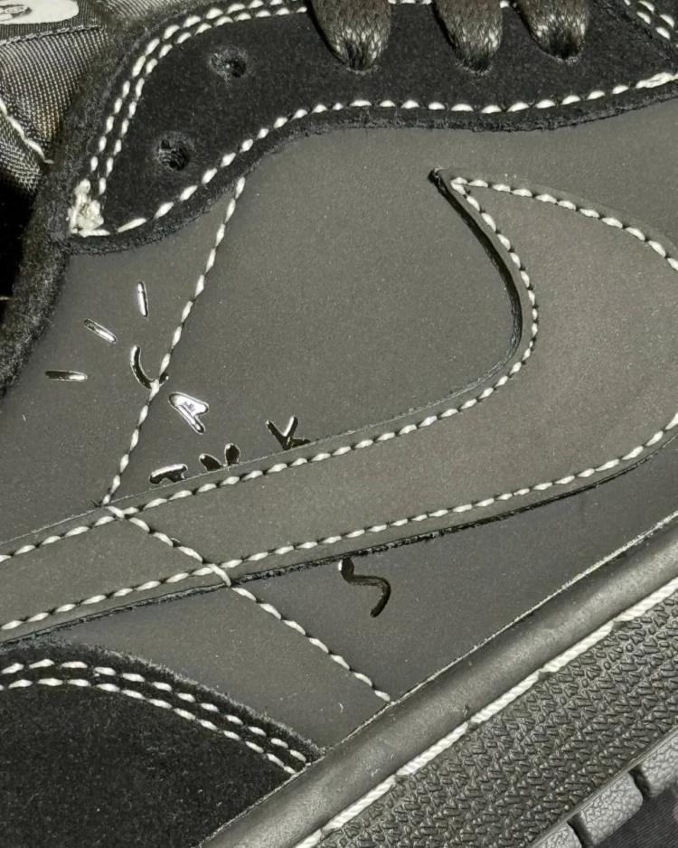 Кеды Travis Scott x Air Jordan 1 Low OG SP Black Phantom S — фото 7