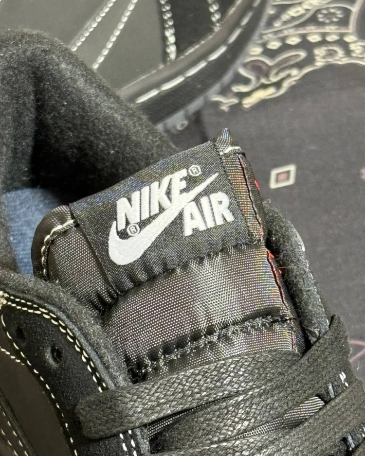 Кеды Travis Scott x Air Jordan 1 Low OG SP Black Phantom S — фото 8
