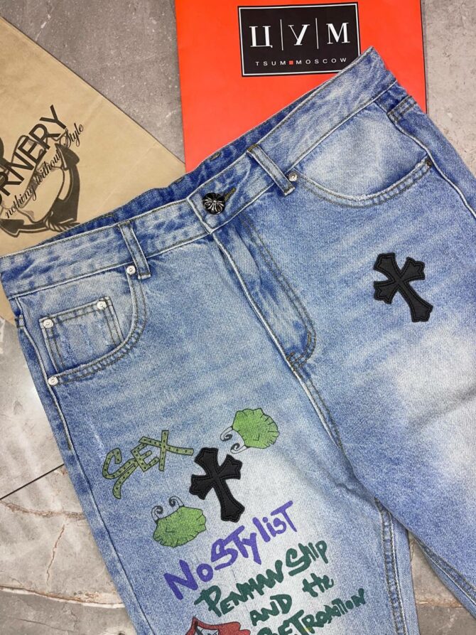 Джинсы Chrome Hearts — изображение 3