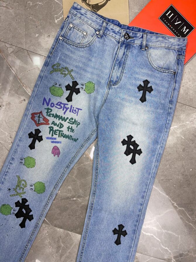 Джинсы Chrome Hearts — изображение 9