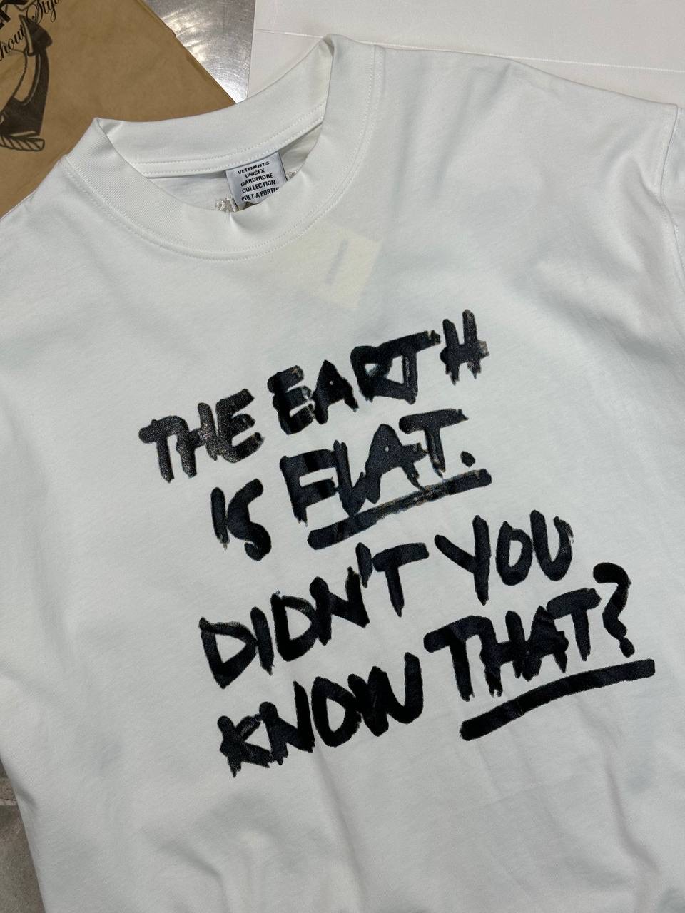 Футболка Vetements Flat Earth — фото 9