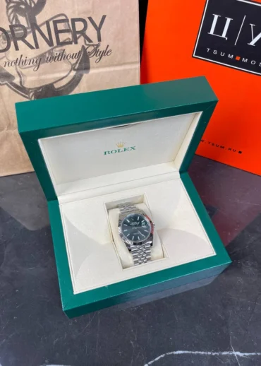 Часы Rolex DateJust Green Dial