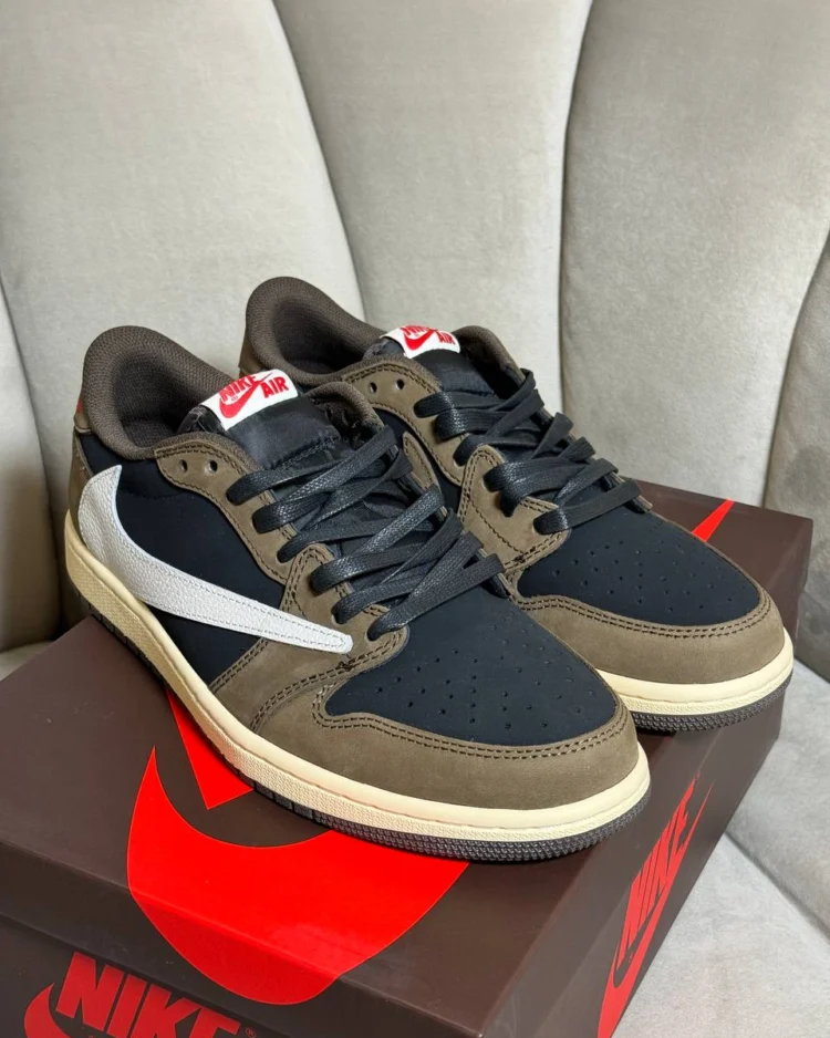 Кеды Travis Scott x Air Jordan 1 Low Mocha S — фото 4
