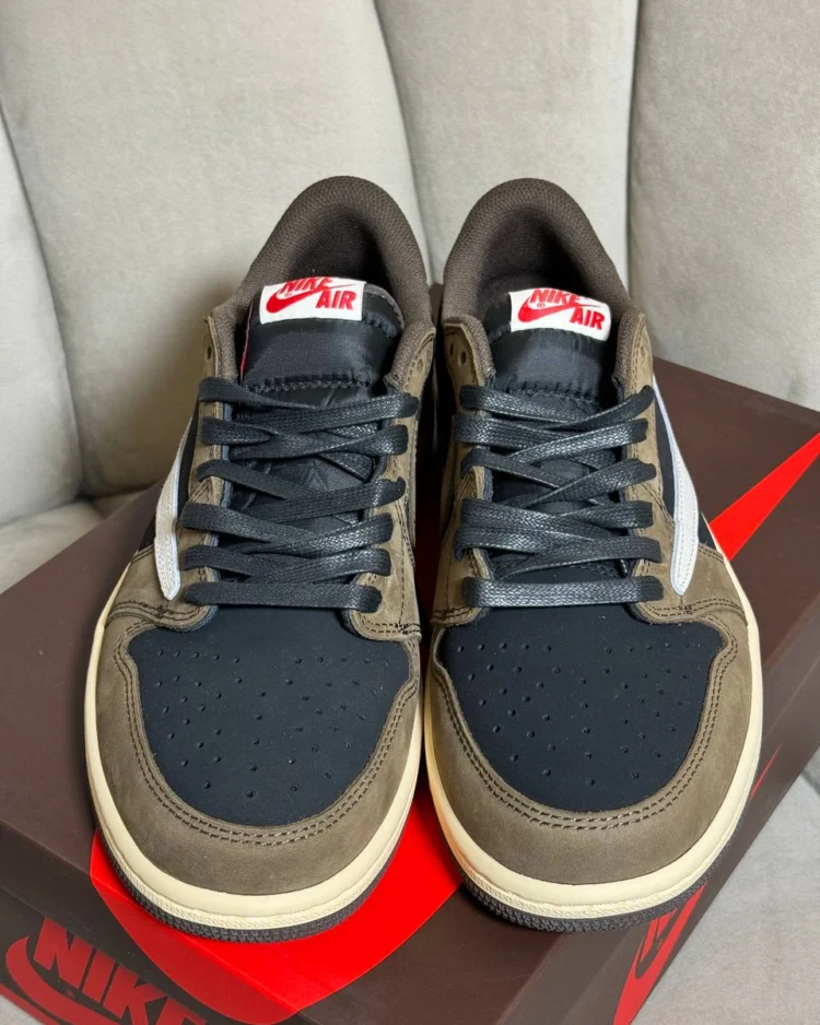 Кеды Travis Scott x Air Jordan 1 Low Mocha S — фото 6