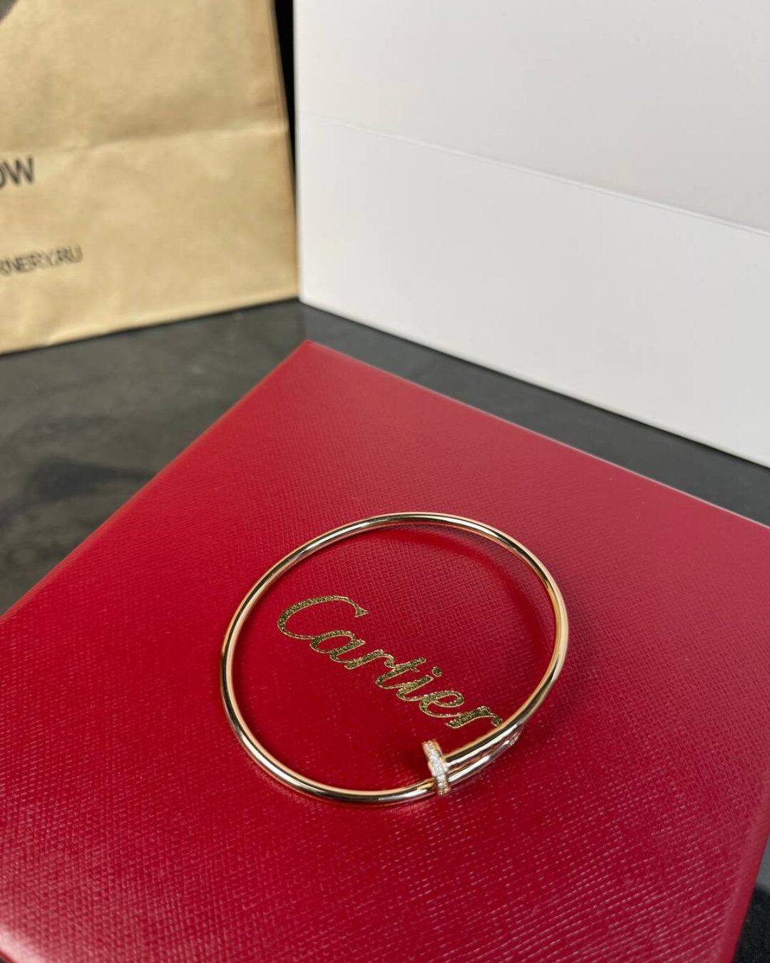 Браслет Cartier(тонкий,камни) — изображение 2