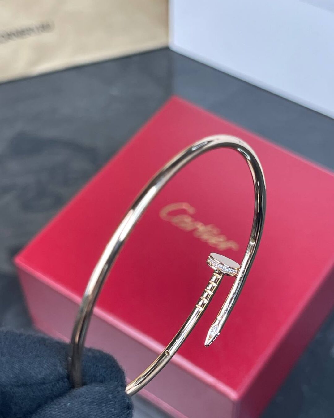 Браслет Cartier(тонкий,камни) — изображение 7