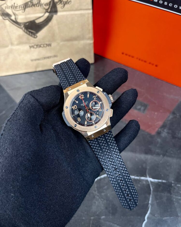 Часы Hublot Big Bang Unico King Gold Blue — фото 1