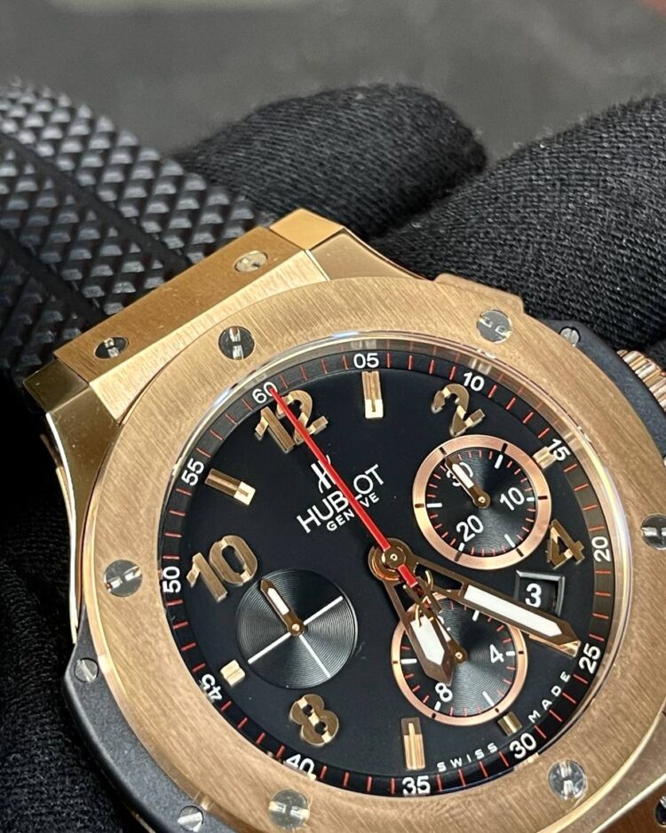 Часы Hublot Big Bang Unico King Gold Blue — фото 9