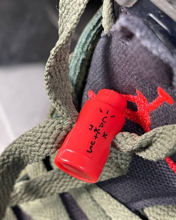 Кроссовки Travis Scott X Air Jordan 6 Retro Olive — фото 4