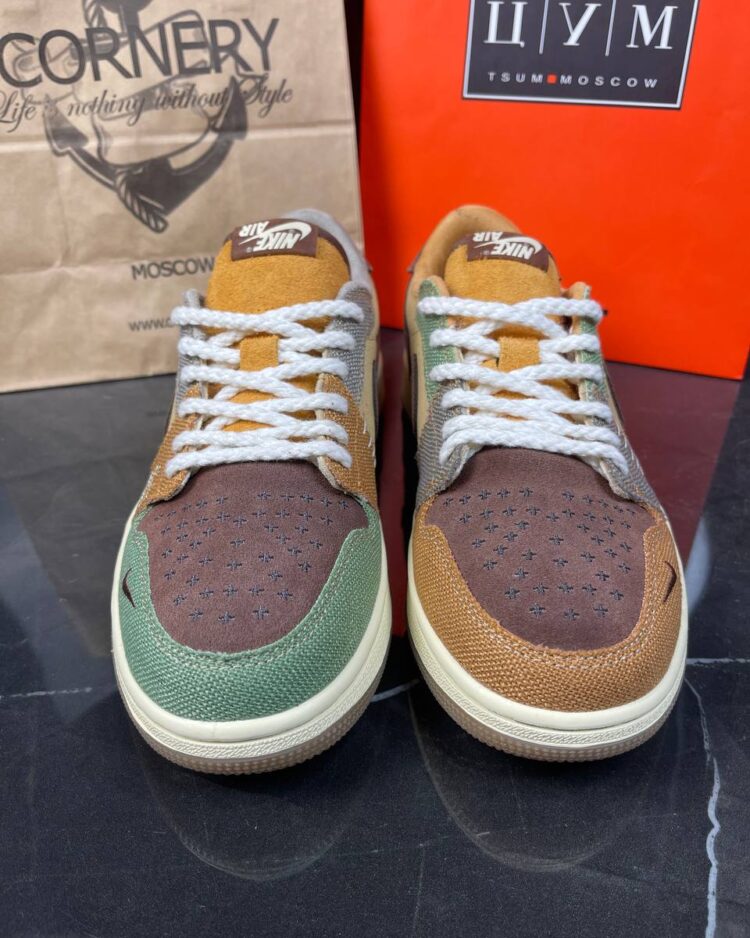 Кеды Nike Zion Williamson X Air Jordan 1 Retro Low OG Voodoo — фото 3