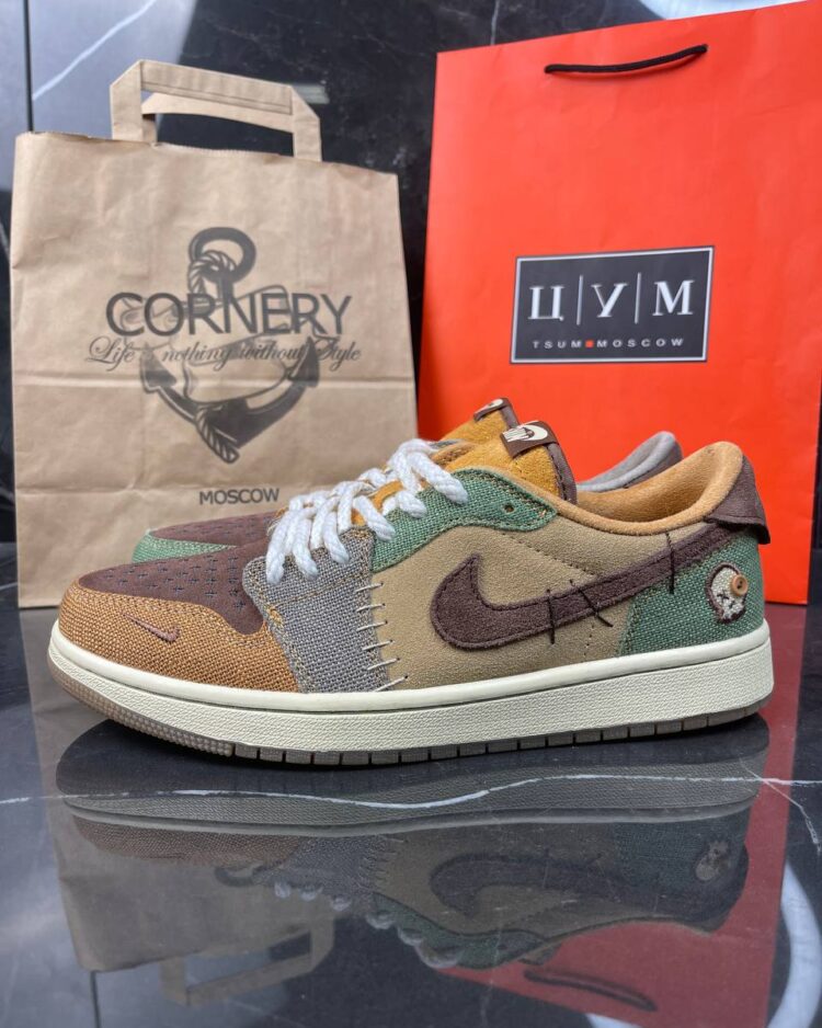 Кеды Nike Zion Williamson X Air Jordan 1 Retro Low OG Voodoo — фото 5