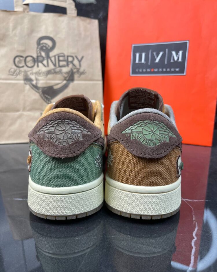 Кеды Nike Zion Williamson X Air Jordan 1 Retro Low OG Voodoo — фото 6