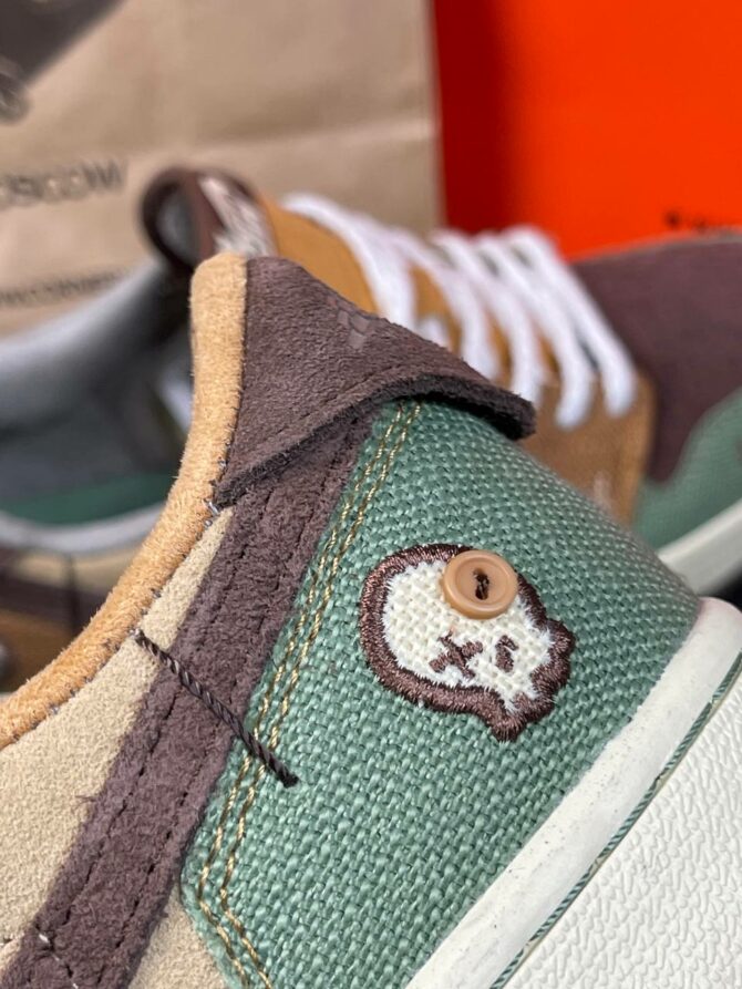 Кеды Nike Zion Williamson X Air Jordan 1 Retro Low OG Voodoo — изображение 7