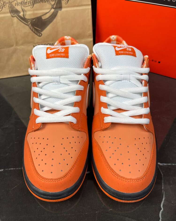 Кеды Nike Concepts X Dunk Low SB Orange Lobster — фото 10