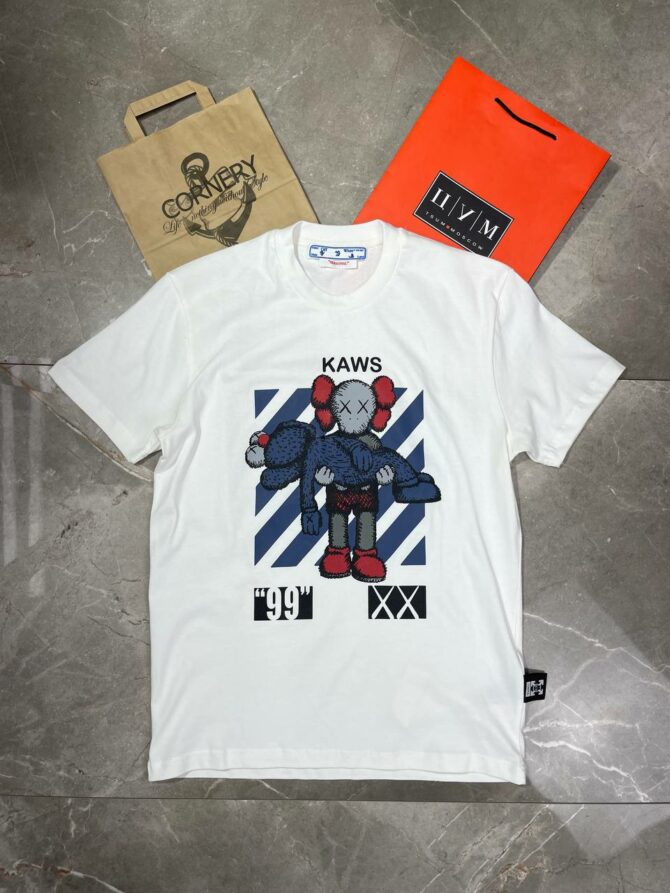 Футболка Off White x Kaws