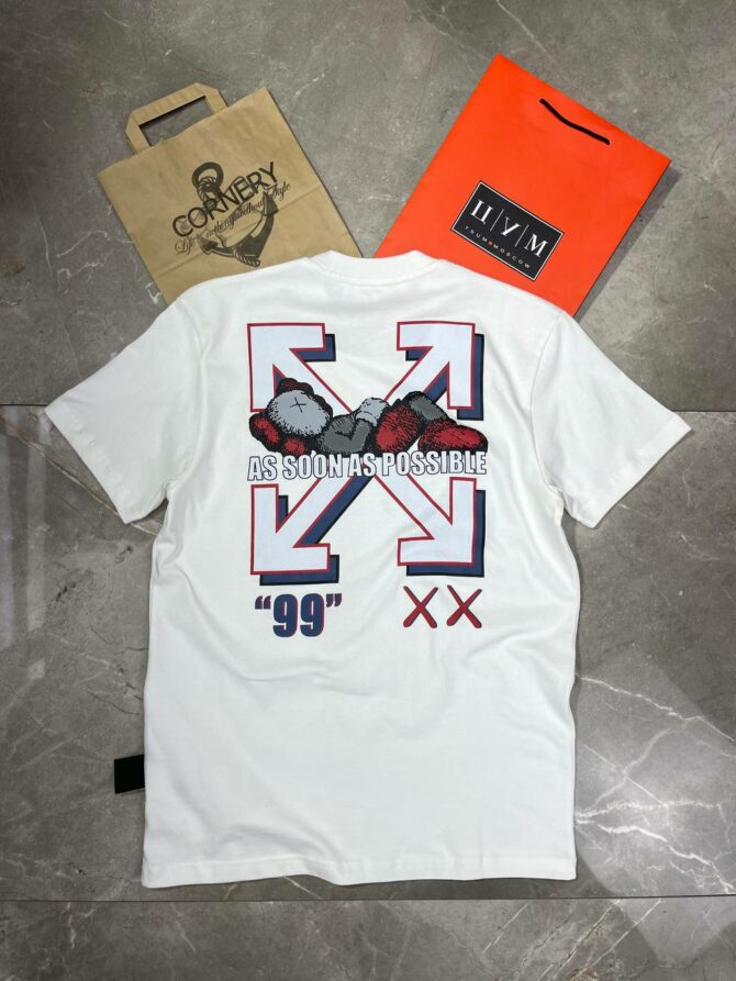 Футболка Off White x Kaws — изображение 2