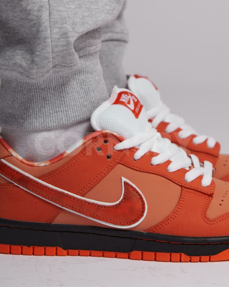 Кеды Nike Concepts X Dunk Low SB Orange Lobster — фото 8