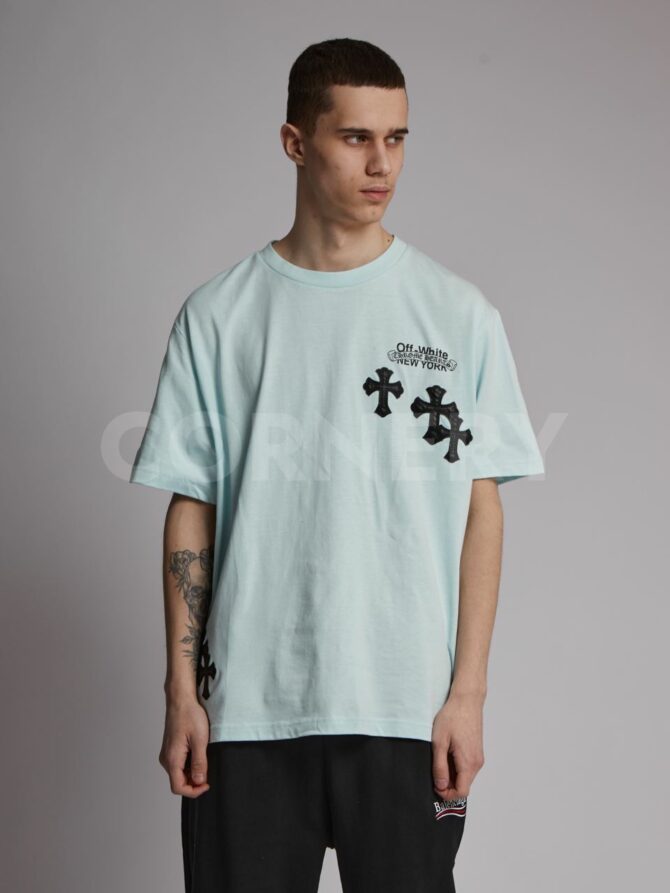 Футболка Off White x Chrome Hearts — изображение 3