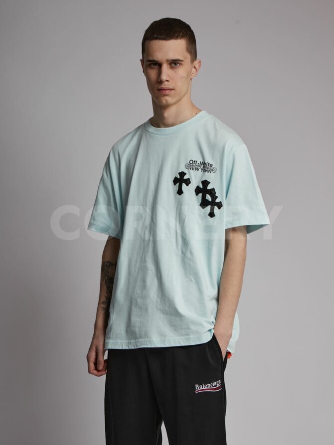 Футболка Off White x Chrome Hearts — изображение 5