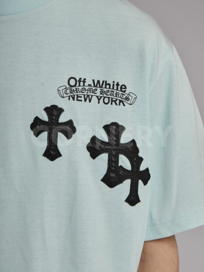 Футболка Off White x Chrome Hearts — изображение 10