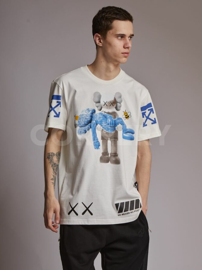 Футболка Off White x Kaws
