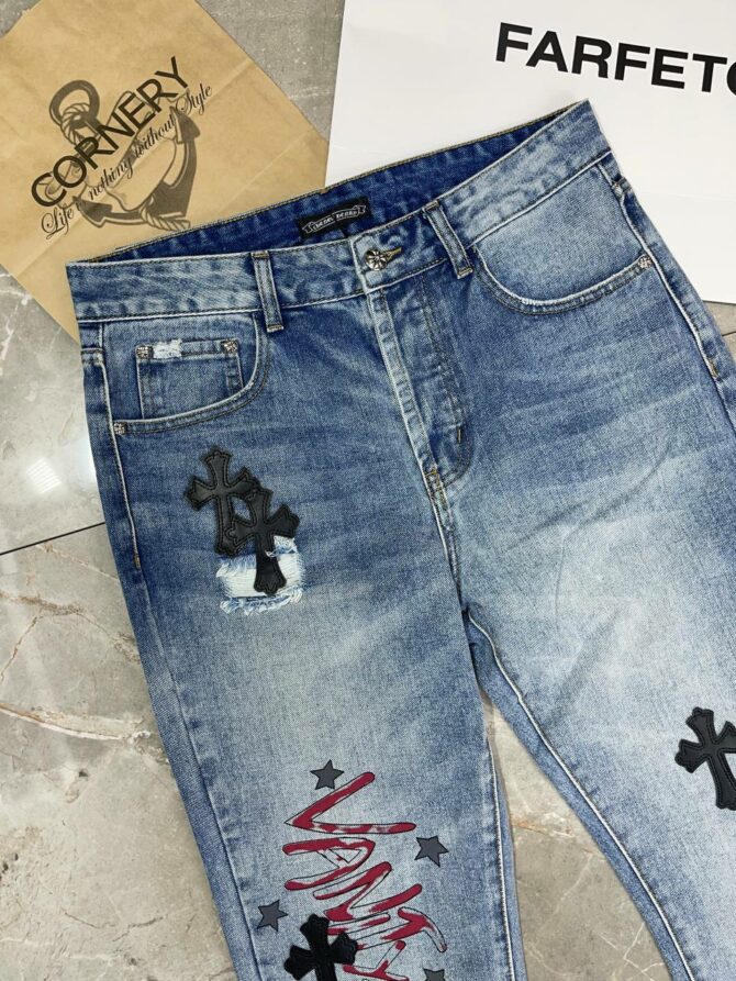 Джинсы Chrome Hearts — изображение 4