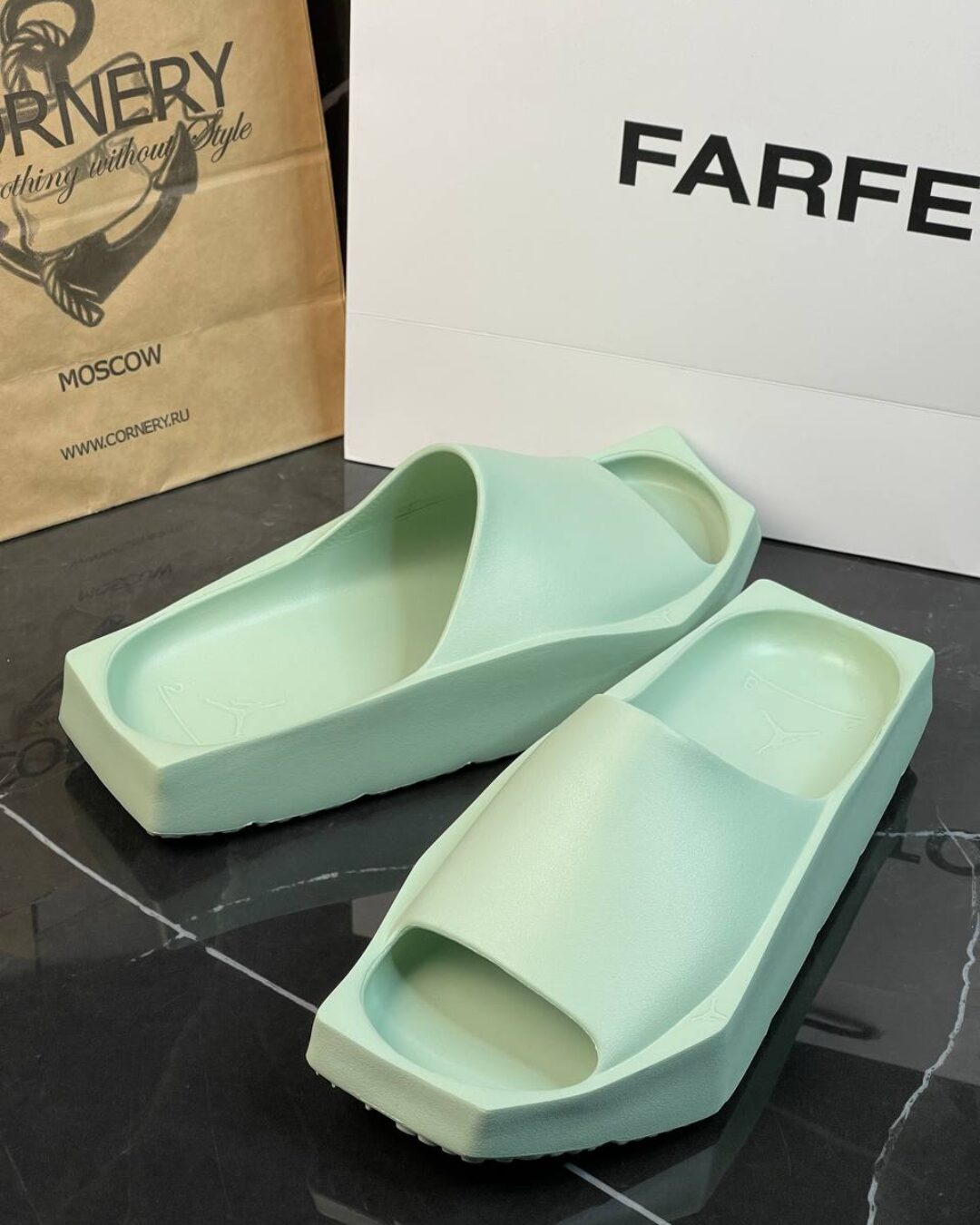 Тапки Jordan Hex Slide Pistachio Frost (дисконт) — изображение 4