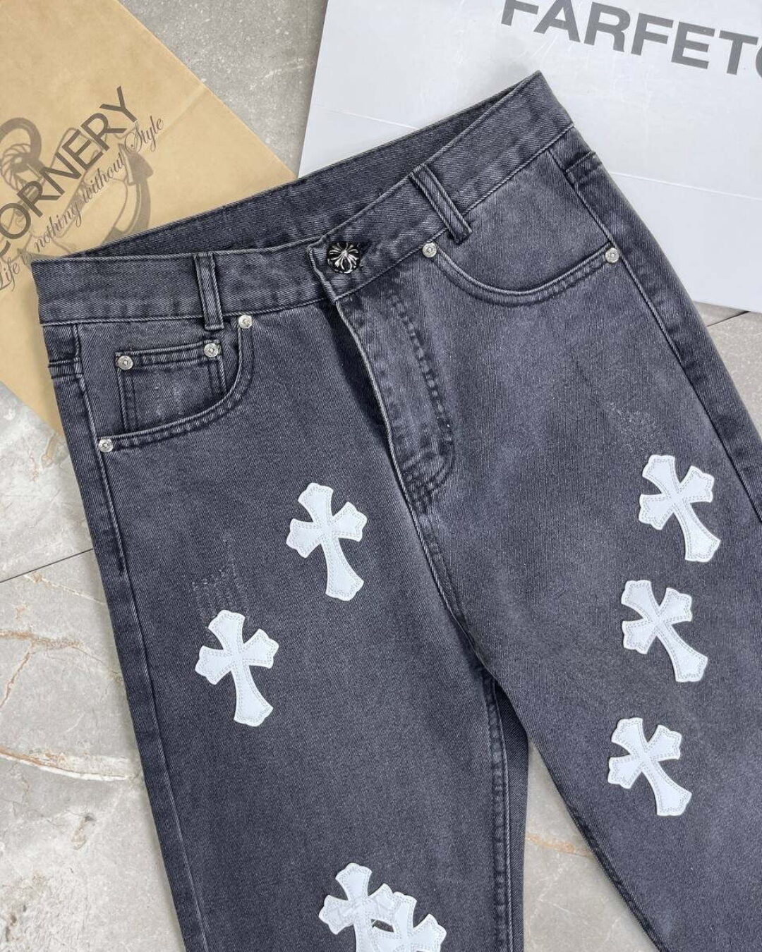 Джинсы Chrome Hearts — изображение 3