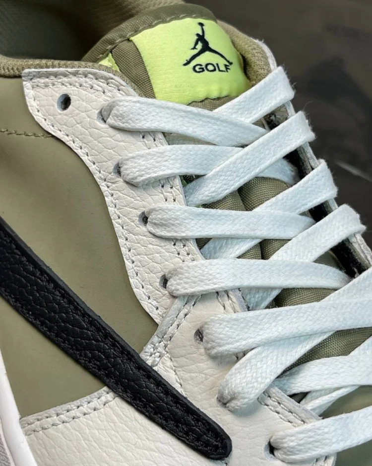 Кеды Travis Scott x Air Jordan 1 Low Golf Neutral Olive S — фото 10