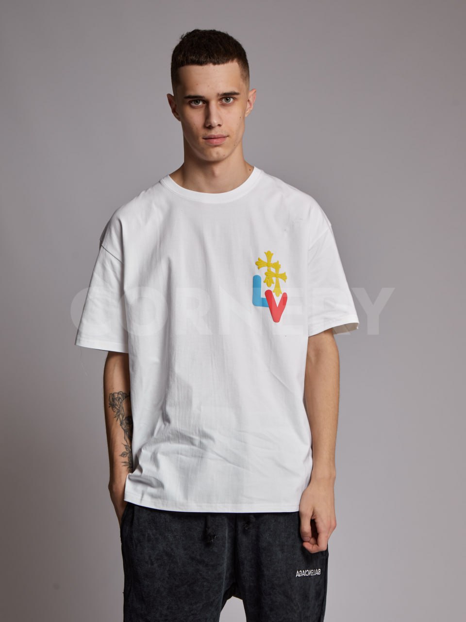Футболка Louis Vuitton x Chrome Hearts — фото 1