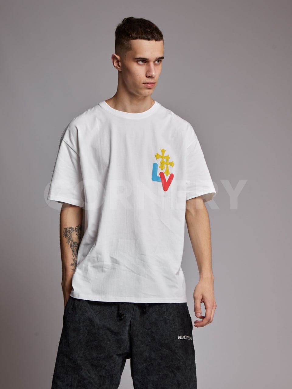 Футболка Louis Vuitton x Chrome Hearts — фото 5