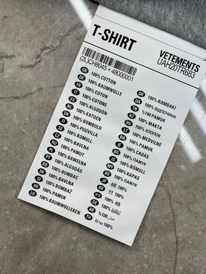 Футболка Vetements Imprint — изображение 7