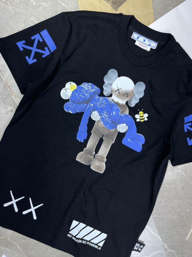 Футболка Off White x Kaws — изображение 4