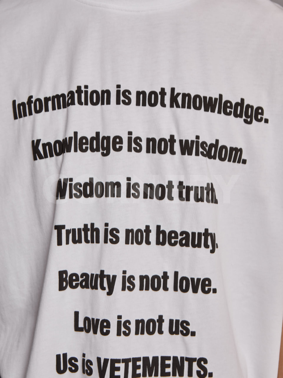 Футболка Vetements Knowledge — фото 11