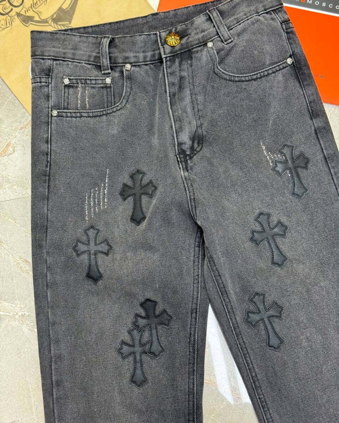 Джинсы Chrome Hearts — изображение 3