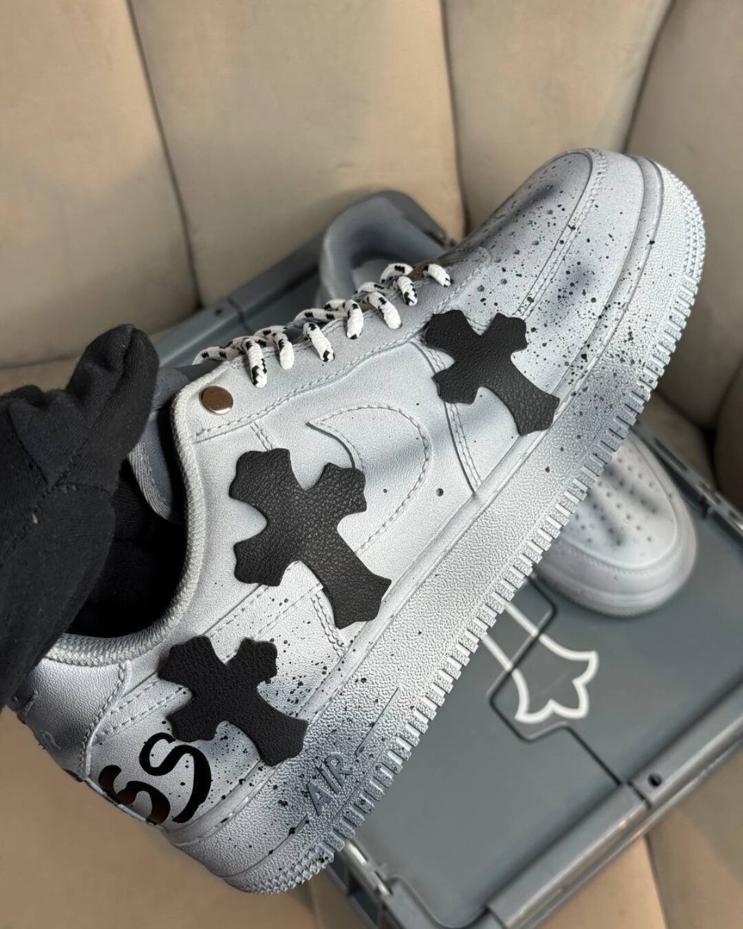 Кеды Nike x Chrome Hearts — изображение 7